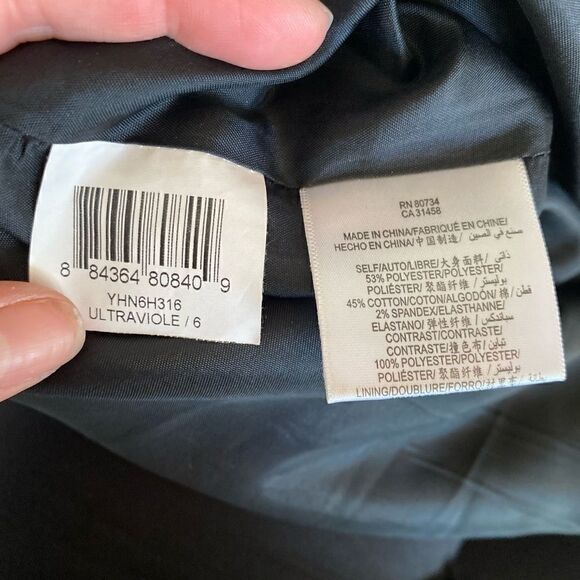 BCBGENERATION Strapless Purple Black Mini Dress 6 - Picture 2 of 5